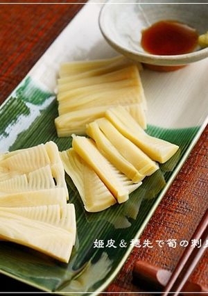定番筍料理① 姫皮＆穂先で筍の刺身-レシピのメイン写真