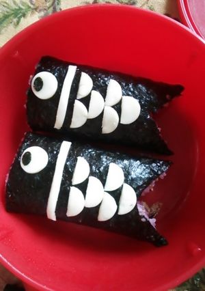 こいのぼり弁当-レシピのメイン写真