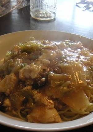 麻婆白菜豆腐焼きそば！！-レシピのメイン写真
