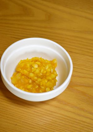 離乳食*中期～『納豆入り南瓜のサラダ』-レシピのメイン写真
