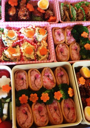 弘前のお花見弁当♪津軽ピンクの桜いなり☆-レシピのメイン写真