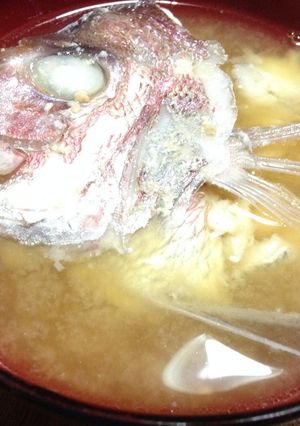 タイ(マダイ)のあら汁-レシピのメイン写真