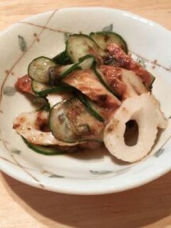 竹輪とキュウリの岩のり梅和え-レシピのメイン写真