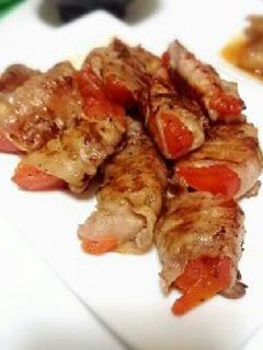 トマトの豚肉巻き-レシピのメイン写真