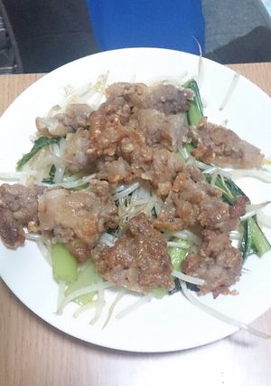 カリカリ豚肉と野菜炒め-レシピのメイン写真