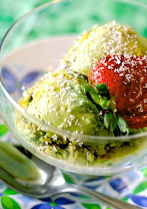 ココナッツミルクの抹茶アイスクリーム-レシピのメイン写真