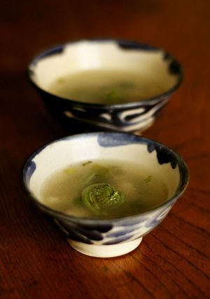 簡単！こごみの鶏がらスープ-レシピのメイン写真
