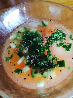 新玉ねぎと生姜の冷製コンソメスープ-レシピのメイン写真