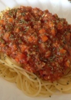 ミートソーススパゲッティ♪-レシピのメイン写真