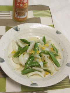 スナップえんどうと新たまねぎの炒め物-レシピのメイン写真