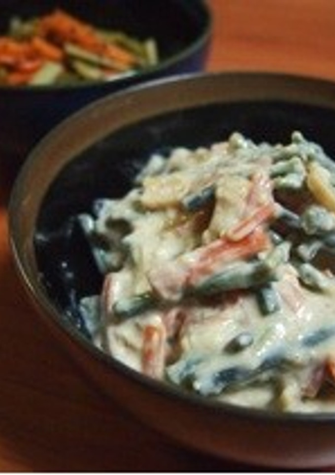 山菜を食そう！わらびと筍の白和え-レシピのメイン写真