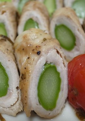 塩こんぶで味付け　アスパラ＊豚ロース巻き-レシピのメイン写真