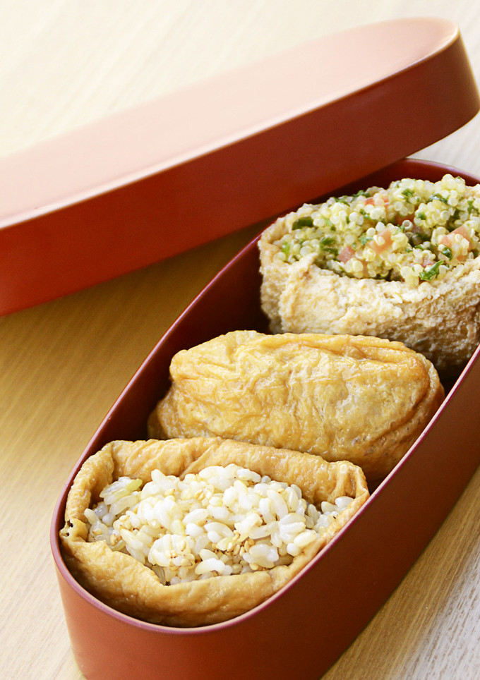 スーパーフード弁当！玄米とキヌアのお稲荷-レシピのメイン写真