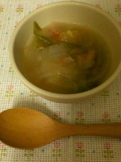 簡単! 初夏のレタス&トマトスープ-レシピのメイン写真