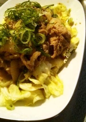 豚肉炒めの春キャベツのせ-レシピのメイン写真
