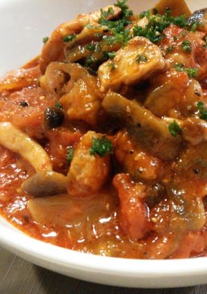 鶏肉のトマト煮込み♪♪-レシピのメイン写真