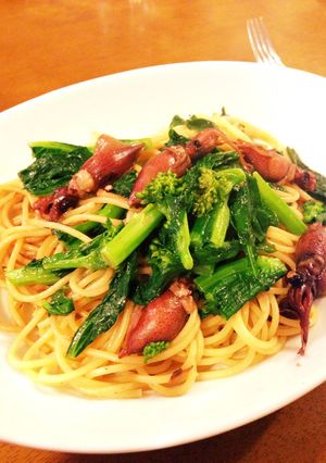 大人の味 ホタルイカと菜の花のパスタ-レシピのメイン写真