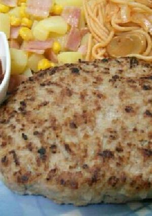 簡単 ポークハンバーグ-レシピのメイン写真