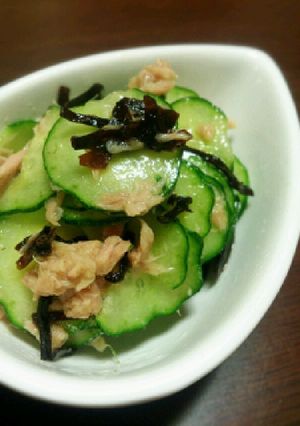 きゅうりとツナの塩こんぶ和え♥レモン風味-レシピのメイン写真