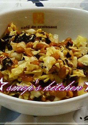 納豆キャベツ-レシピのメイン写真
