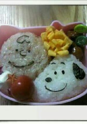 スヌーピー　キャラ弁　簡単-レシピのメイン写真