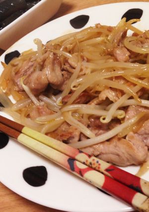 お腹いっぱい！豚肉ともやしの炒め物-レシピのメイン写真