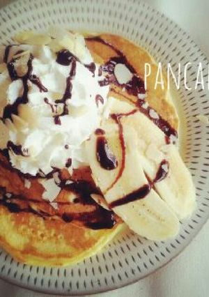 カフェみたいなもっちりパンケーキ*-レシピのメイン写真