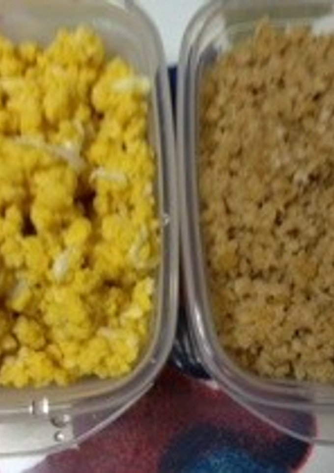 簡単、鶏肉そぼろ、卵そぼろ-レシピのメイン写真