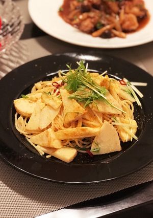 タケノコとカラスミのパスタ-レシピのメイン写真