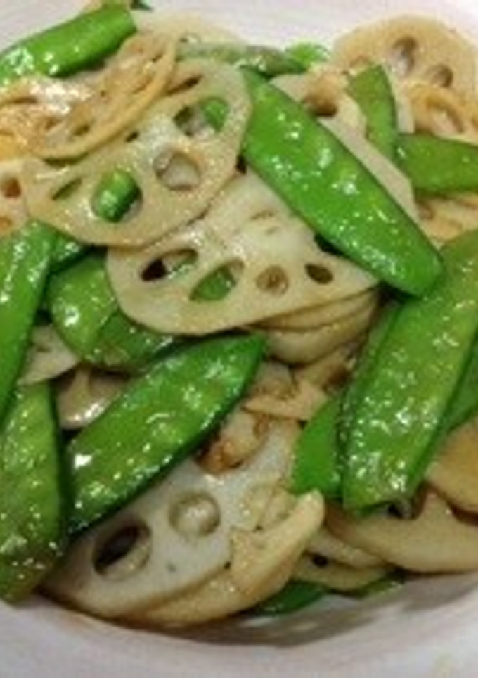 れんこんと絹さやのきんぴら☆-レシピのメイン写真