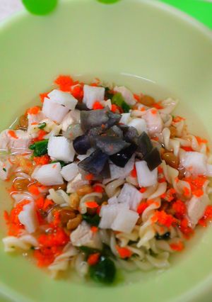 犬ご飯（納豆ほうれん草パスタ）-レシピのメイン写真