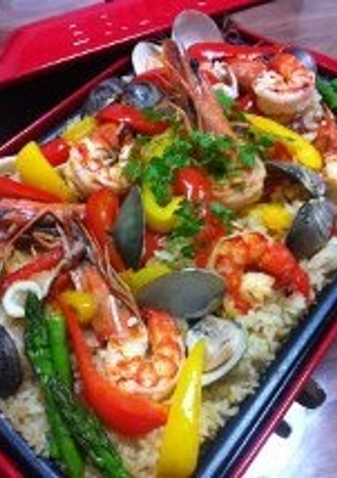 家族で簡単　ホットプレートパエリア-レシピのメイン写真
