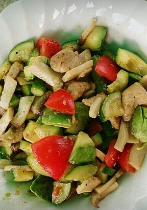 ごろごろ野菜と鶏肉のサラダ☆-レシピのメイン写真