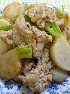 豚肉とカブの中華炒め-レシピのメイン写真