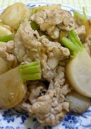豚肉とカブの中華炒め-レシピのメイン写真