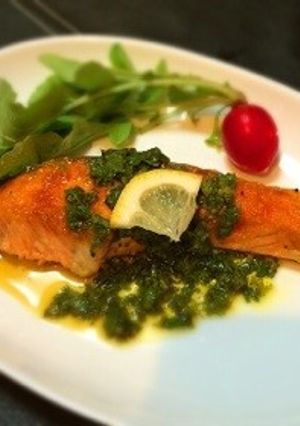 美肌＊鮭のムニエル〜大葉レモンソース〜-レシピのメイン写真