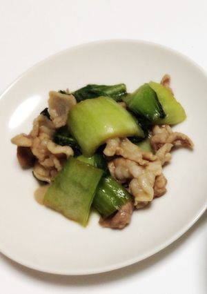 豚肉とちんげん菜-レシピのメイン写真