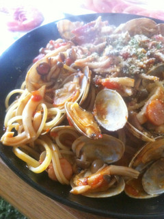 海と山コラボ★アサリときのこトマトパスタ-レシピのメイン写真