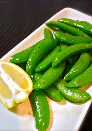 スナップエンドウの香味塩炒め-レシピのメイン写真