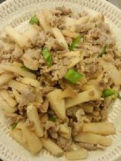 豚肉とたけのこ炒め-レシピのメイン写真
