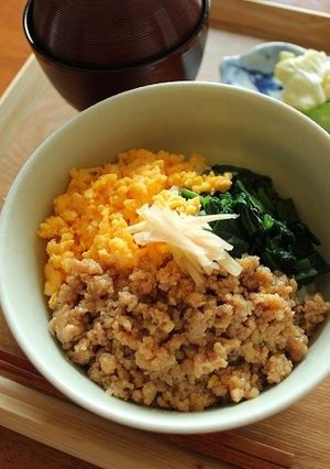 ◆バツグンに美味しい三色丼：鶏そぼろ◆-レシピのメイン写真