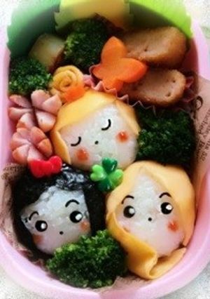幼稚園のお弁当☆プリンセス集合☆-レシピのメイン写真