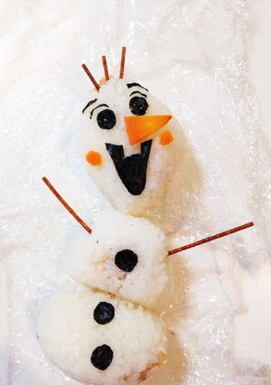 材料最低限でアナと雪の女王〜オラフ-レシピのメイン写真