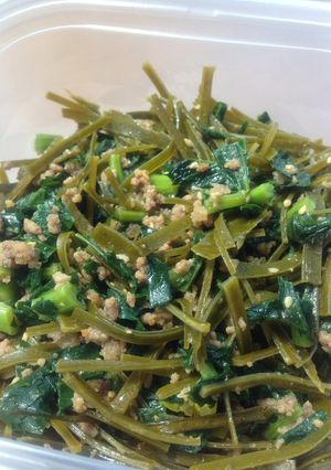 エコ・大根葉とミンチと出がらし昆布の佃煮-レシピのメイン写真