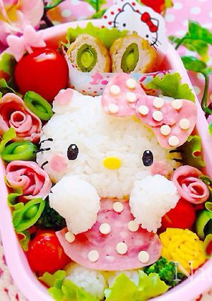キャラ弁♡キティちゃん全身おにぎり-レシピのメイン写真