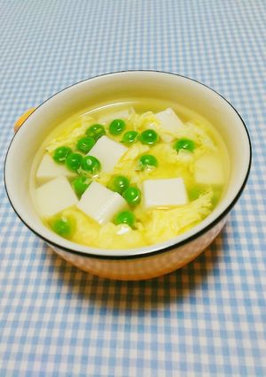 〖春色☆グリンピースとお豆腐のスープ〗-レシピのメイン写真