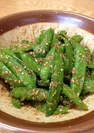 やみつき絹さやの胡麻和え☆-レシピのメイン写真