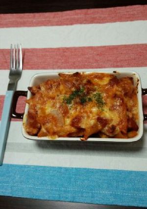 余ったトマトソースで！簡単トマトグラタン-レシピのメイン写真