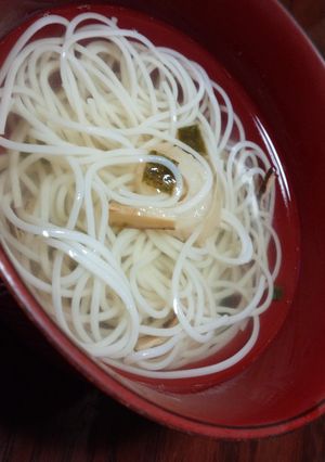余ったそうめんでお吸い物-レシピのメイン写真