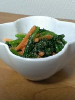 かぶの葉と人参の胡麻和え-レシピのメイン写真